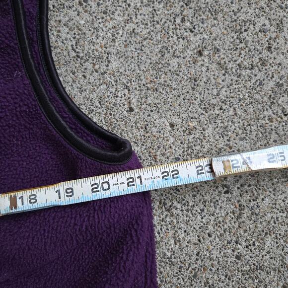 Vtg 80s 90s R.E.I. REI Co Op Plain Earthtone Outdoors Zip Up Fleece Vest Lg Fit - Picture 5 of 6